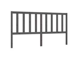 Cabecero de cama 206x4x100 cm Pino macizo Gris MAISON EXCLUSIVE