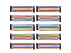10 Piezas Cable Puente Hembra-hembra 2.54mm 20cm Componentes Electrónicos