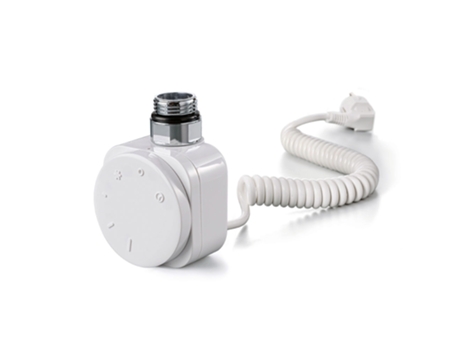 Termostato redondo blanco con resistencia para radiador secatoallas