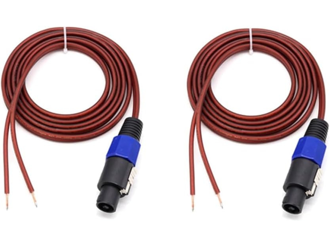 Cable De Altavoz Speakon De 2 Piezas - Cable De Audio Para Conexión De Amplificador