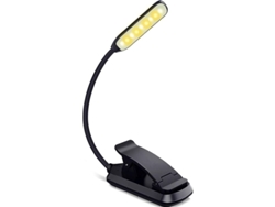 Luz de lectura recargable, actualización con 3 opciones de color de iluminación, brillo regulable sin escalonamientos para lectura nocturna mientras viajas.
