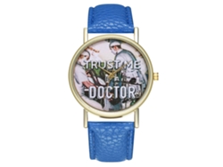 Reloj De Pulsera De Cuarzo Unisex Zhoulianfa Con Estándar Médico Y Correa De Pu Azul Real.