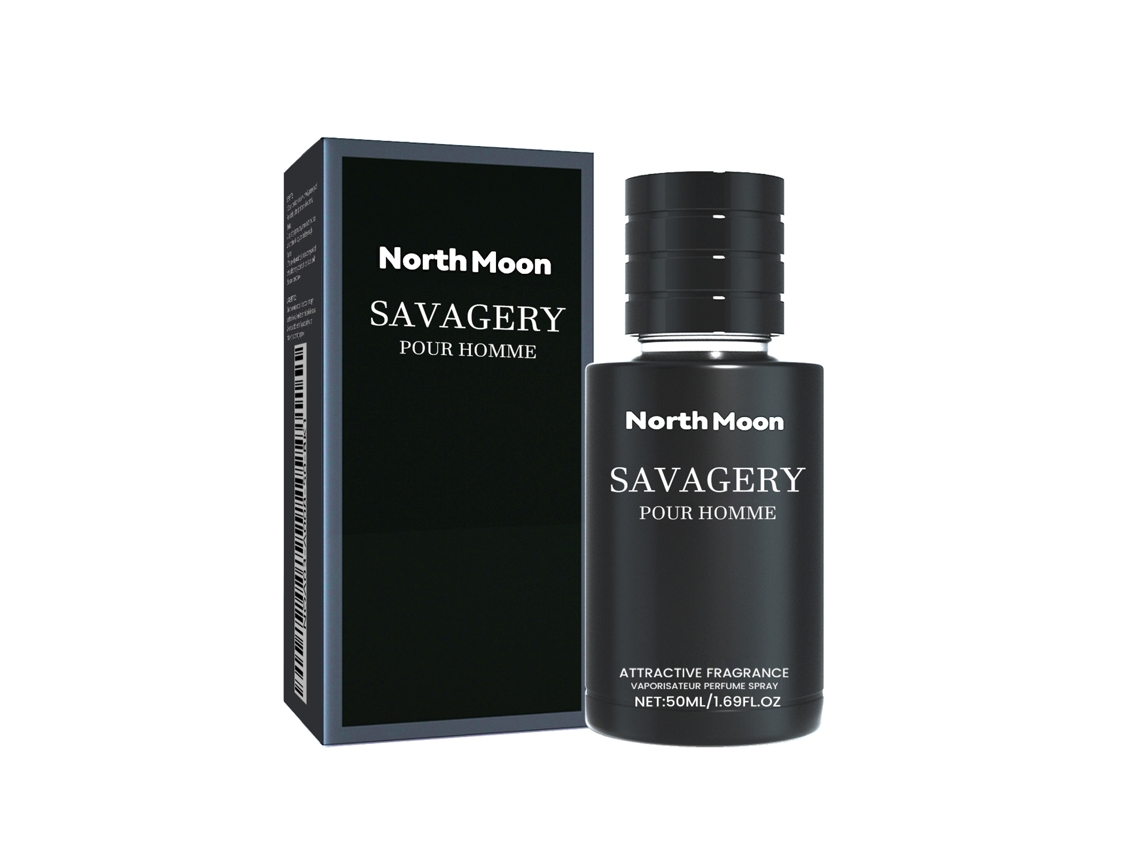Perfume natural para hombre North Moon, fragancia fresca, ligera y duradera, de nicho, portátil.