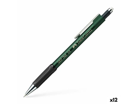 Portaminas FABER-CASTELL grip 1345 verde 0,5 mm (12 unidades)