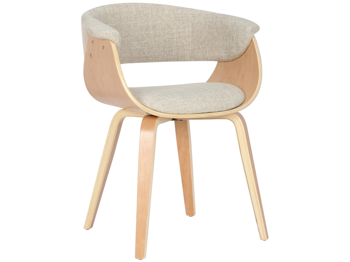 Silla Bruce en tejido CLP crema/natura