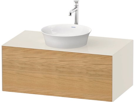 DURAVIT Tulip blanco, mueble de pared, ancho 1000 x fondo 550mm, con 1x extraíble, con tecnología tip-on, WT49760