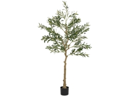 Planta Artificial Olivo 150cm 720 Hojas 40 Aceitunas Maceta Estable