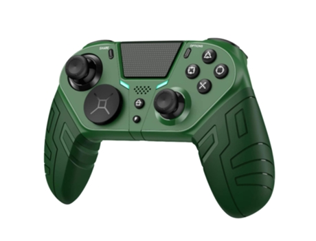 Mando Inalámbrico ECELEN adequado para manípulo de jogo de console PS4 Pro suporte de Mando de PC compatibilidade Bluetooth ultrafino (Verde)
