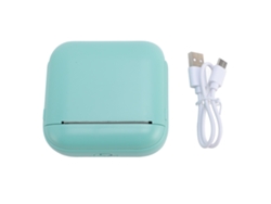 Impressora Térmica Portátil Bluetooth 203dpi Ultraportátil Para Recibos Fotos Memos Verde