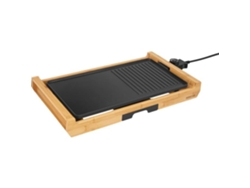 Parrilla eléctrica de bambú negro Sencor Sbg 206bk de 1800 W