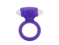 Anillo De Retardo De Silicona Suave Con Vibración Para Estimulación Clitoral Morado
