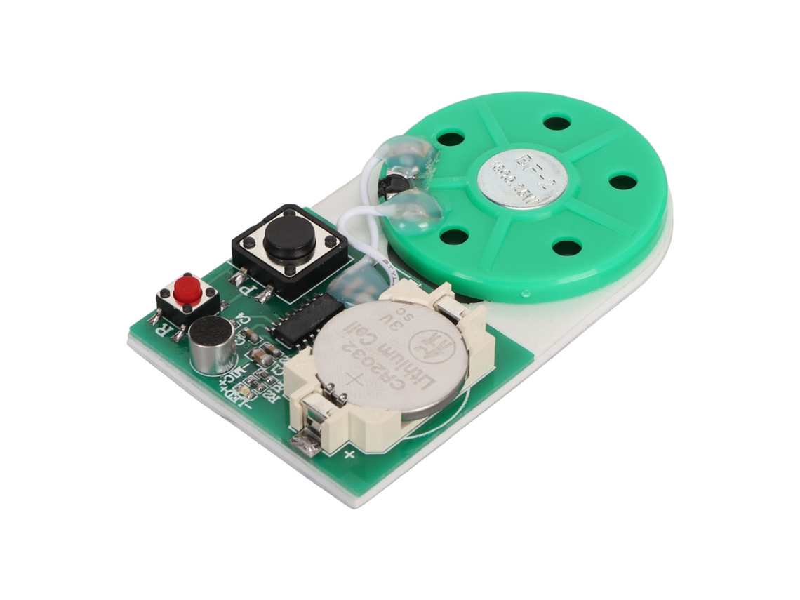 Botón Del Módulo De Grabación Función De Reproducción De Grabación Chip De Sonido Diy Para Tarjeta De Felicitación