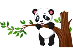 Adhesivo Pared Pvc Diseño Panda Seguro Residuos Bonito Animal Dormitorios Niños Niñas Decorar Paredes