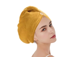Juego de Toalla Kofihety Secado Rápido Gorro Marrón - 3 unid (30x15x5cm)