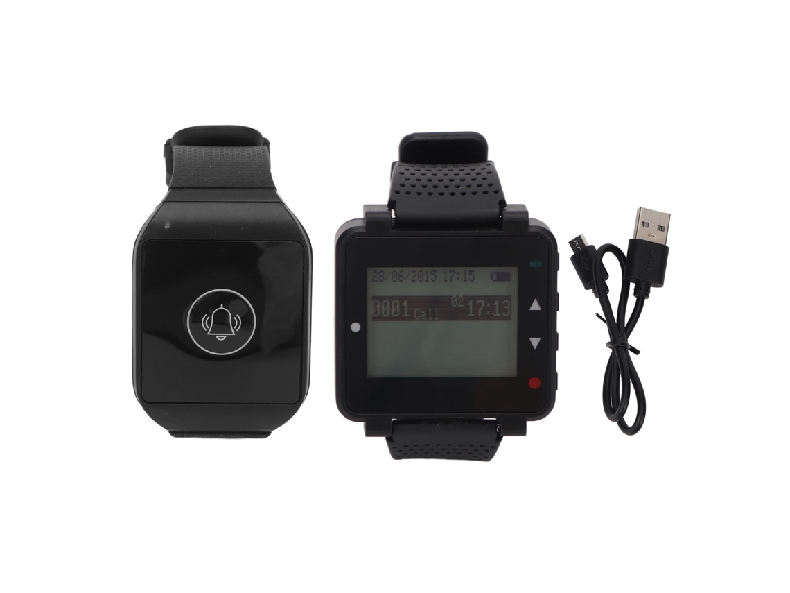 Reloj Inalámbrico Para Cuidadores Con Tecnología Inalámbrica Rf 1:1, Batería Extraíble Y Recargable, Resistente Al Agua Y Función De Llamada. Brilvibera-wer