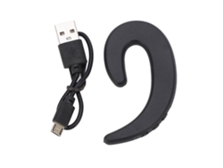 Auriculares Estéreo Inalámbricos Bluetooth Con Gancho Para La Oreja Y Micrófono (negro)