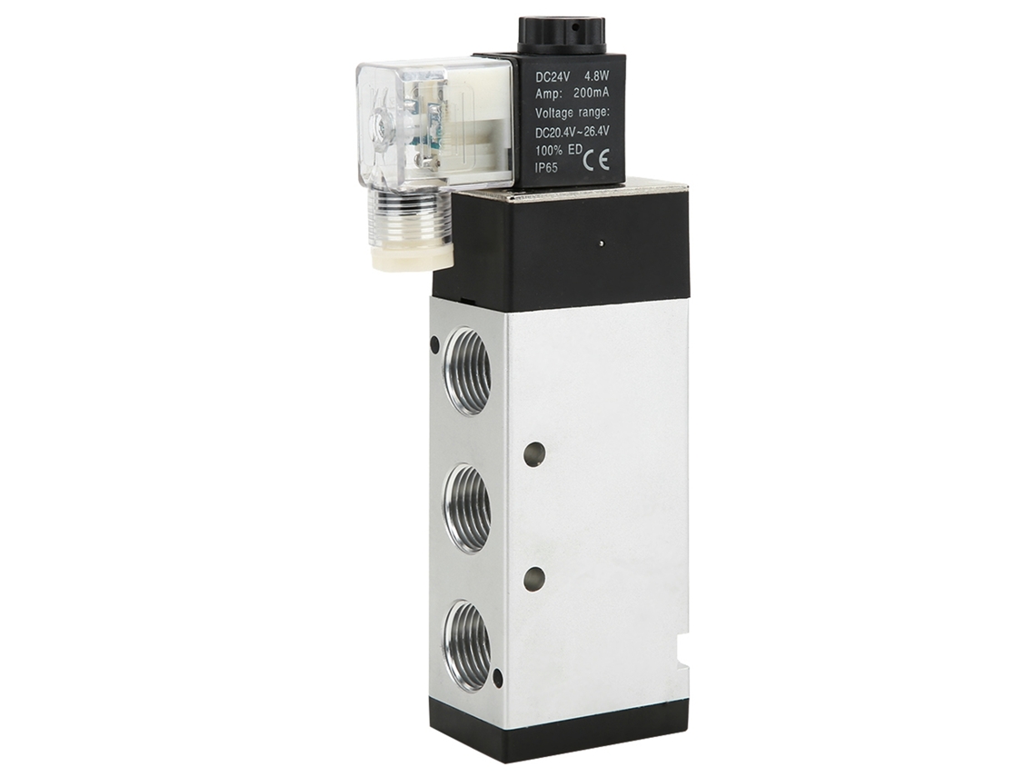 Válvula Solenoide 4v410-15 De 2 Posiciones Y 5 Vías D24v Para Equipos Mecánicos Airtac.