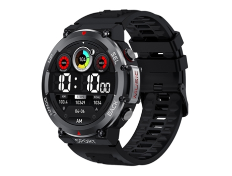 Smart Watch para hombre, resistente al agua IP68, modo deportivo, negro BISBISOUS
