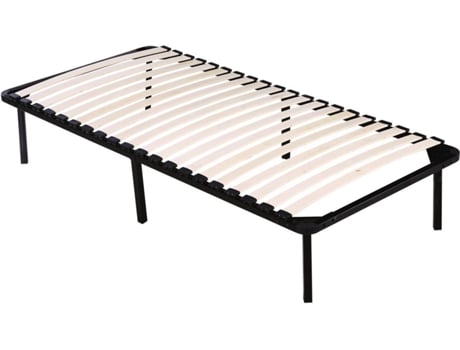 Sommier HABITAT ET JARDIN 20 Lamas Negro (90x190 cm - Hierro)