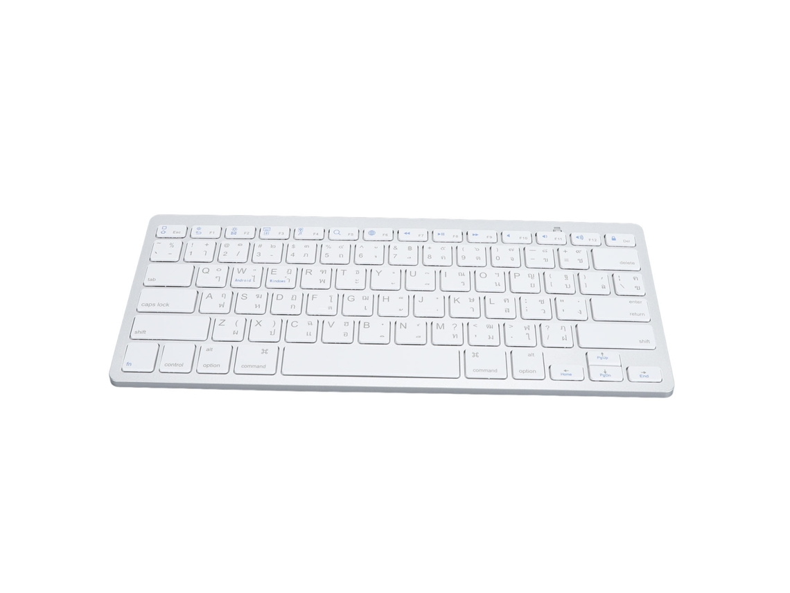 Teclado Bluetooth Ultra Delgado Inalámbrico Multilingüe Bilingüe Para Pc Portátil Tablet
