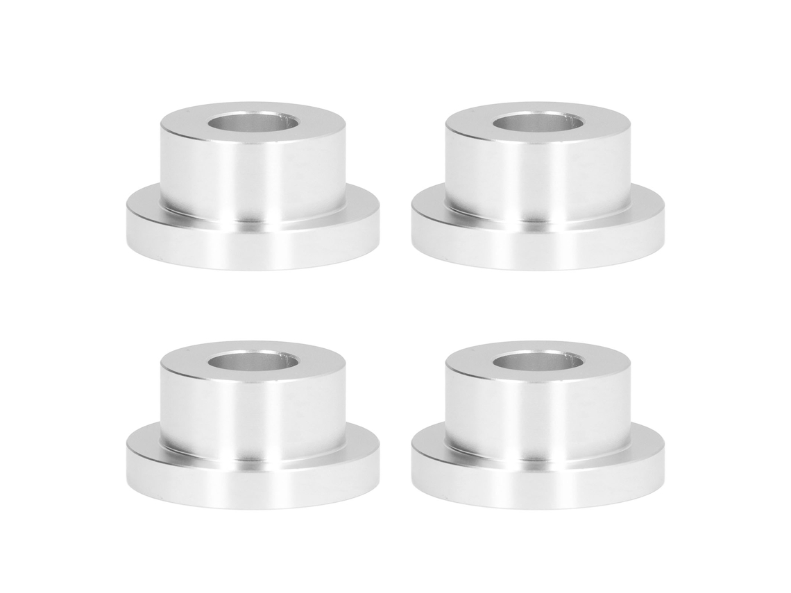 4 Piezas Buje Elevador De Manillar Billet Cnc Sólido Aleación De Aluminio T6 Accesorio Kit Para Fxr Plata