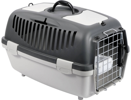 Transportín para Gatos STEFANPLAST Deluxe (Gris - 55x36x35cm - M - Porte Medio)