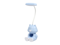 2026-lámpara De Escritorio Para Niños Cute Kawaii Con Cuello Flexible Usb Recargable Luz Nocturna De Cuidado Ocular Regalo Para Niños Azul