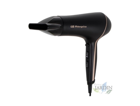 Secador de Pelo ORBEGOZO Potencia 2000 W 3 Niveles de Temperatura 2 Niveles de Velocidad Pulsador de Aire Frío ORBEGOZO