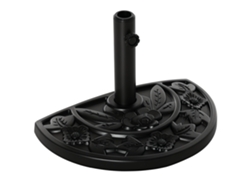 Base semicircular para sombrilla de cemento HDPE de 9 kg Ø35/38/48 mm Floral