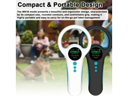 Escáner Portátil De Microchips Para Animales Con Pantalla Lcd Tft De 1,44 Pulgadas Compatible Con Emid Fdx-b Para La Gestión De Aves De Corral Y Animales Pequeños.