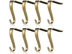Soportes Metálicos Para Calcetines Navideños De Mantelcom Con Gancho Sin Clavos Para La Decoración De La Chimenea.