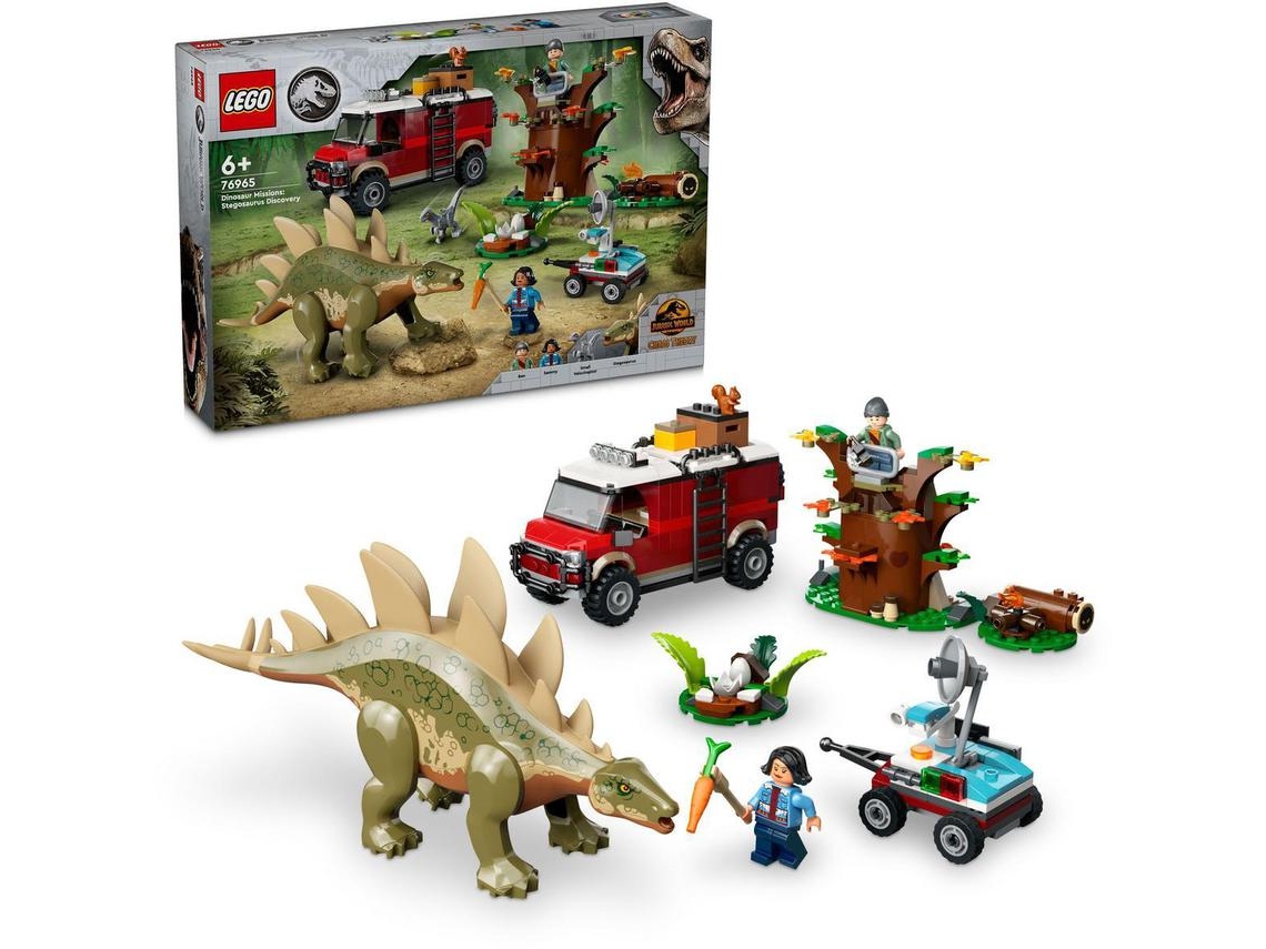 Lego® Jurassic World misiones de dinosaurios: descubrimiento del estegosaurio – juguete divertido