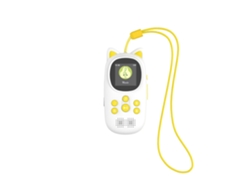 Reproductor MP3 portátil para niños con Bluetooth, MP4 externo, 1,44 pulgadas, amarillo Sfushos