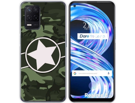 Carcasa Realme 8 5G / Narzo 30 5G TUMUNDOSMARTPHONE Camuflaje 01 Multicolor
