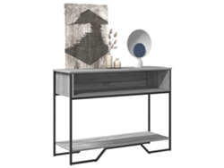 Mesa Consola Madera De Ingeniería Gris Sonoma 100x35x74,5 Cm