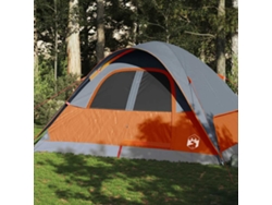 Tienda Familiar Con Cúpula Para 6 Personas Impermeable Naranja
