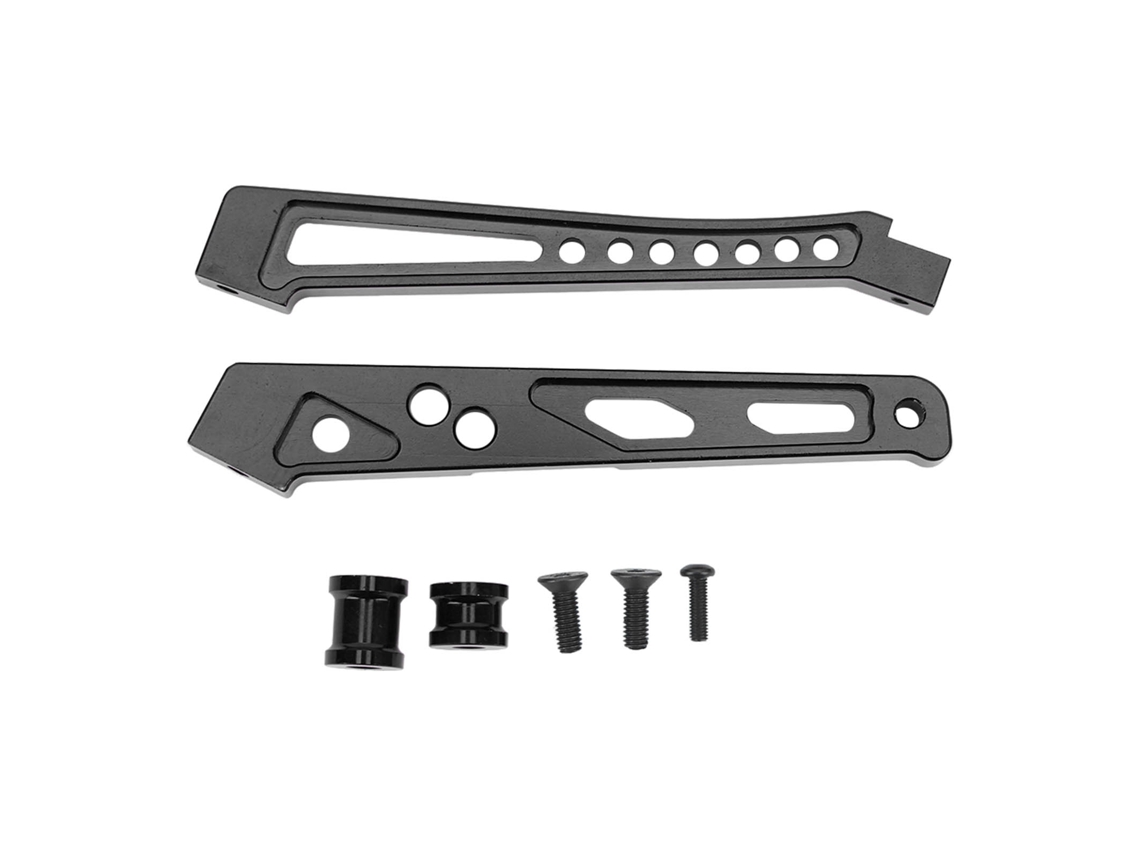Soporte De Chasis De Aleación De Aluminio Rc Para Coches Arrma De Las Series 1/7 Y 1/8, Color Negro.