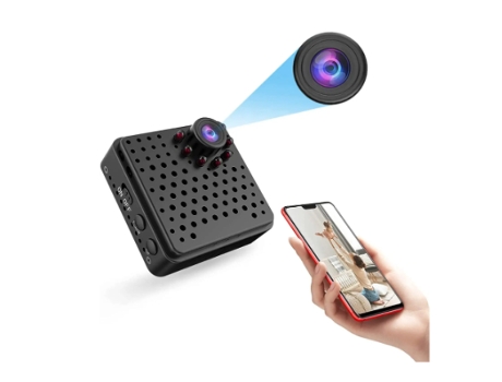 Cámara de Vigilancia con Cámara Wifi Inalámbrica HD 1080P con Aplicación de Monitoreo Remoto Visión Nocturna por Infrarrojos y Detección de Movimie...