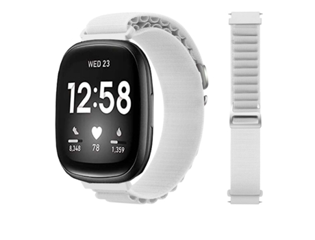 Correa Alpine G-Hook Ajustable Fitbit by Google Versa 3 Blanco