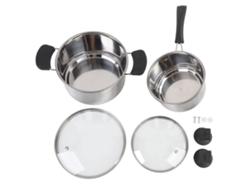 Juego De Utensilios De Cocina Antiadherentes De Acero Inoxidable Con Tapas Y Accesorios Para Salsas, Leche Y Caldos.