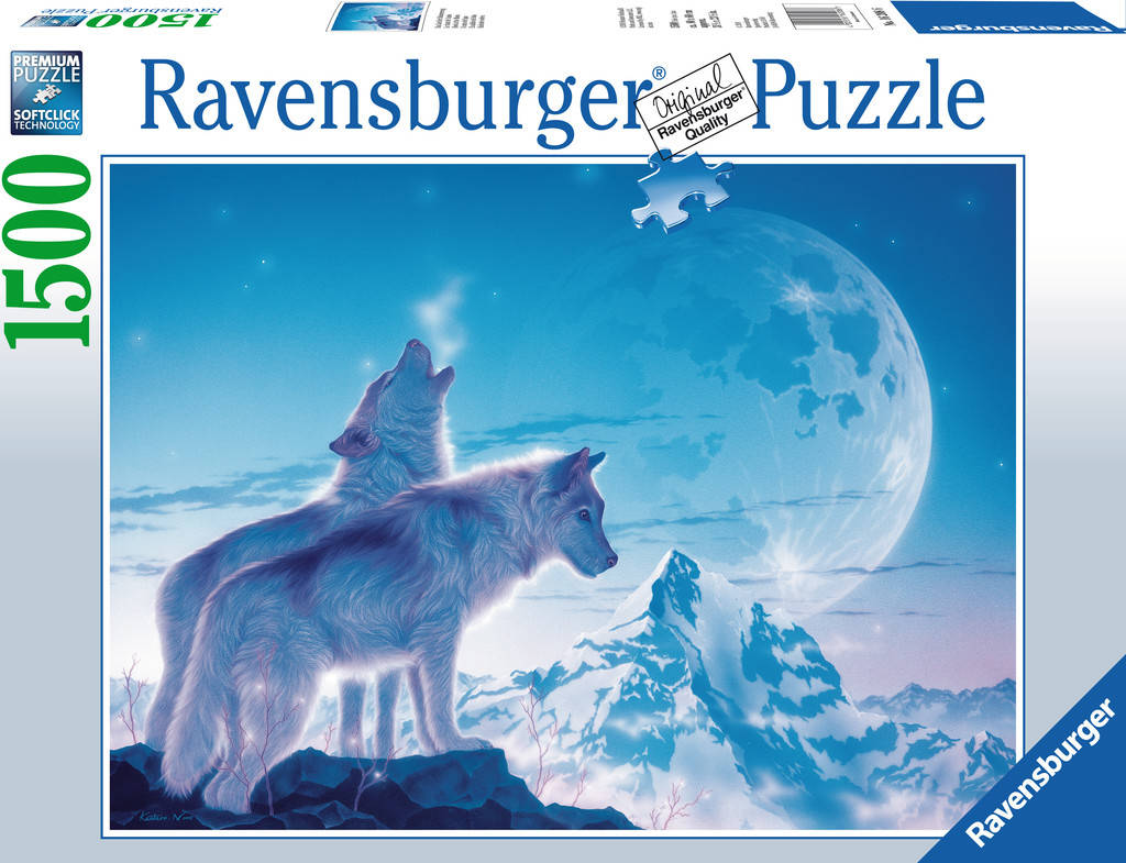 16208 Puzzle 1500 piezas diseño de lobos alba ravensburguer