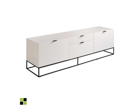 Mueble Tv Blanco Mascate MOMMA HOME (Blanco - Aglomerado -180x45x53 cm)