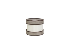 Pantalla Sobremesa Pequeña Home Marrón-beige E14 (ø18x18x18cm)