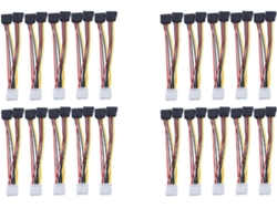 20 Adaptadores Para Portátil De 4 Pines Ide A 2 Puertos Serie Sata (en Forma De Y)