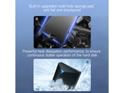 Disco Duro Portátil Eaget G20 De 2,5 Pulgadas Y 320 Gb Con Usb 3.0 E Indicador Luminoso Antichoque.