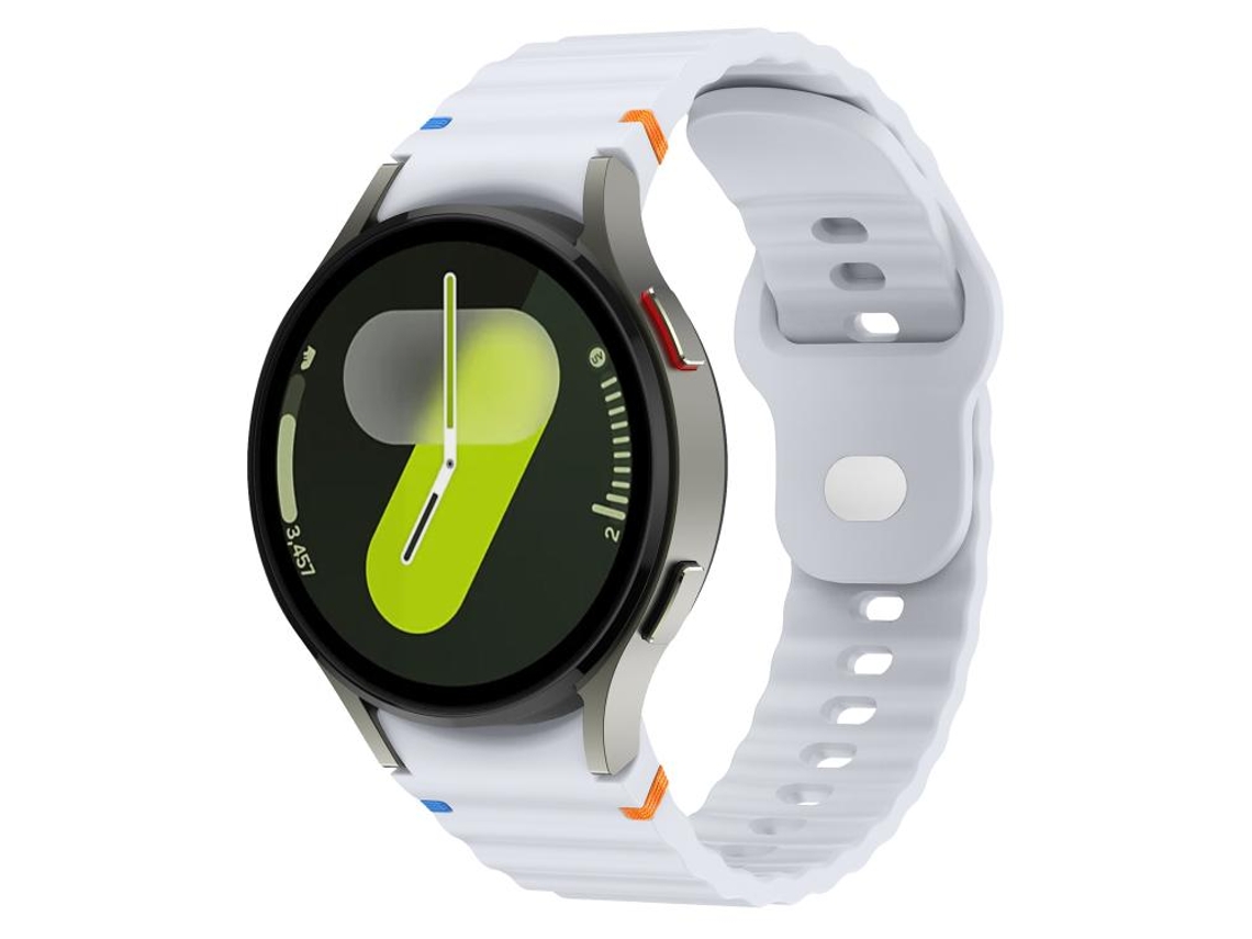 Correa de silicona para Samsung Galaxy Watch 7 (40/44 mm) - 20 mm con costuras onduladas y hebilla invertida
