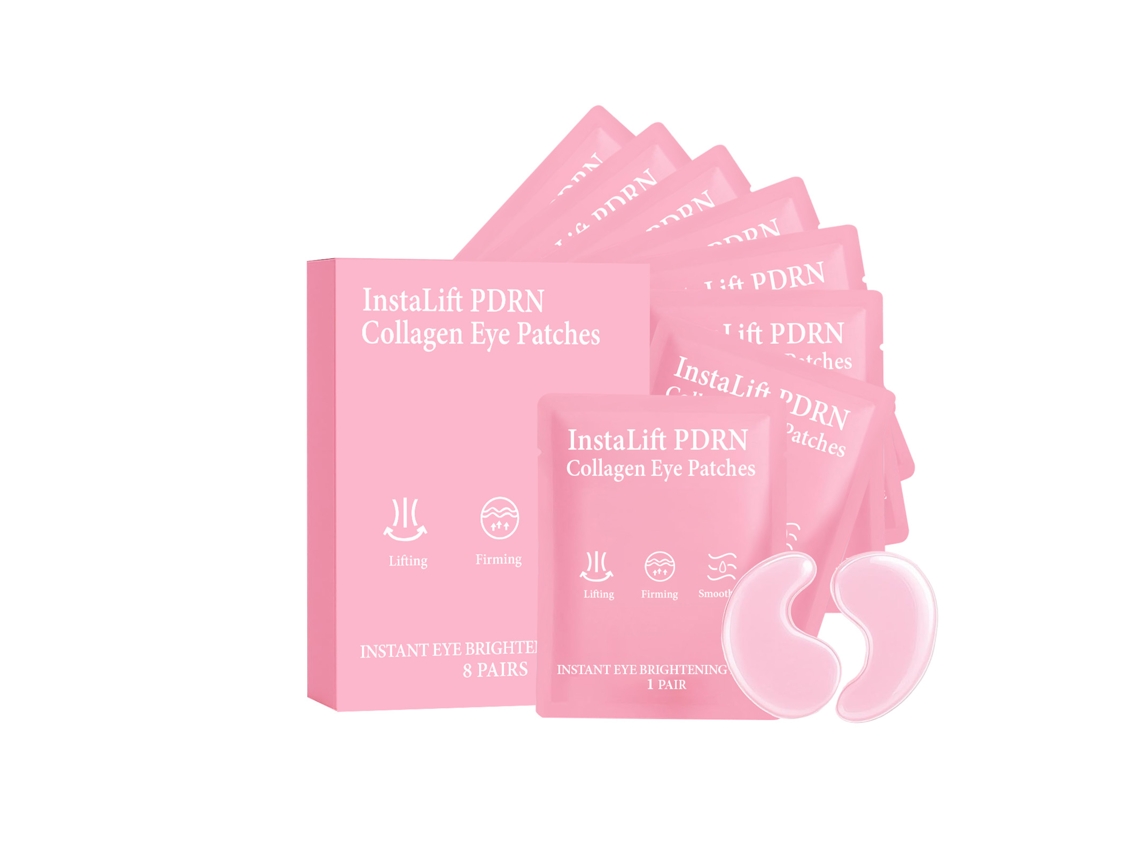 Mascarilla de colágeno para ojos Amz: Suave, hidratante y delicada para la piel del contorno de ojos. Masaje, hidratación y cuidado humectante.