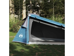 Tienda de campaña tipo túnel impermeable azul para 2 personas.