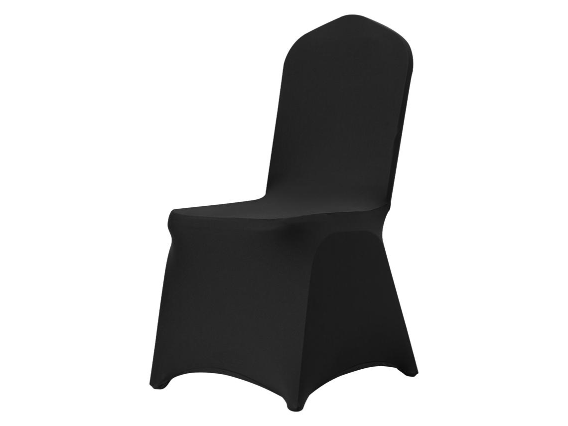 Fundas Para Sillas Succebuy Plegables De Spandex Elástico Color Negro 50 Piezas