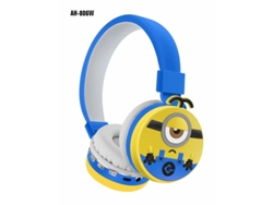 Auriculares Inalámbricos Ah Minions Estéreo Música Videojuegos Deportes YIZHOOD Bluetooth Azul